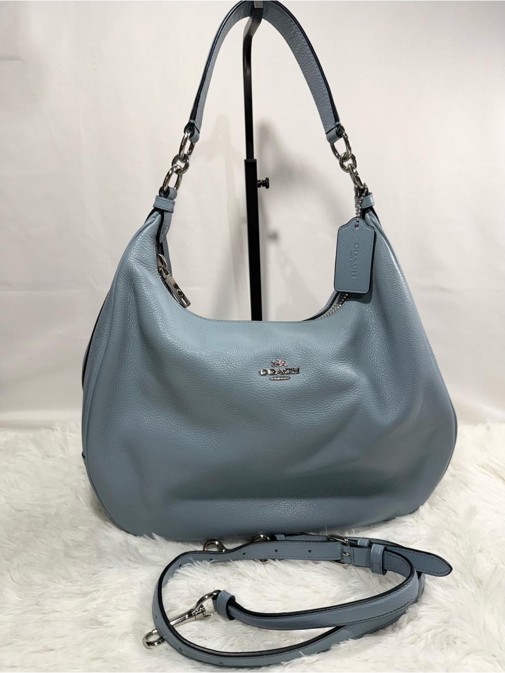 Coach Hobo in Light Blue